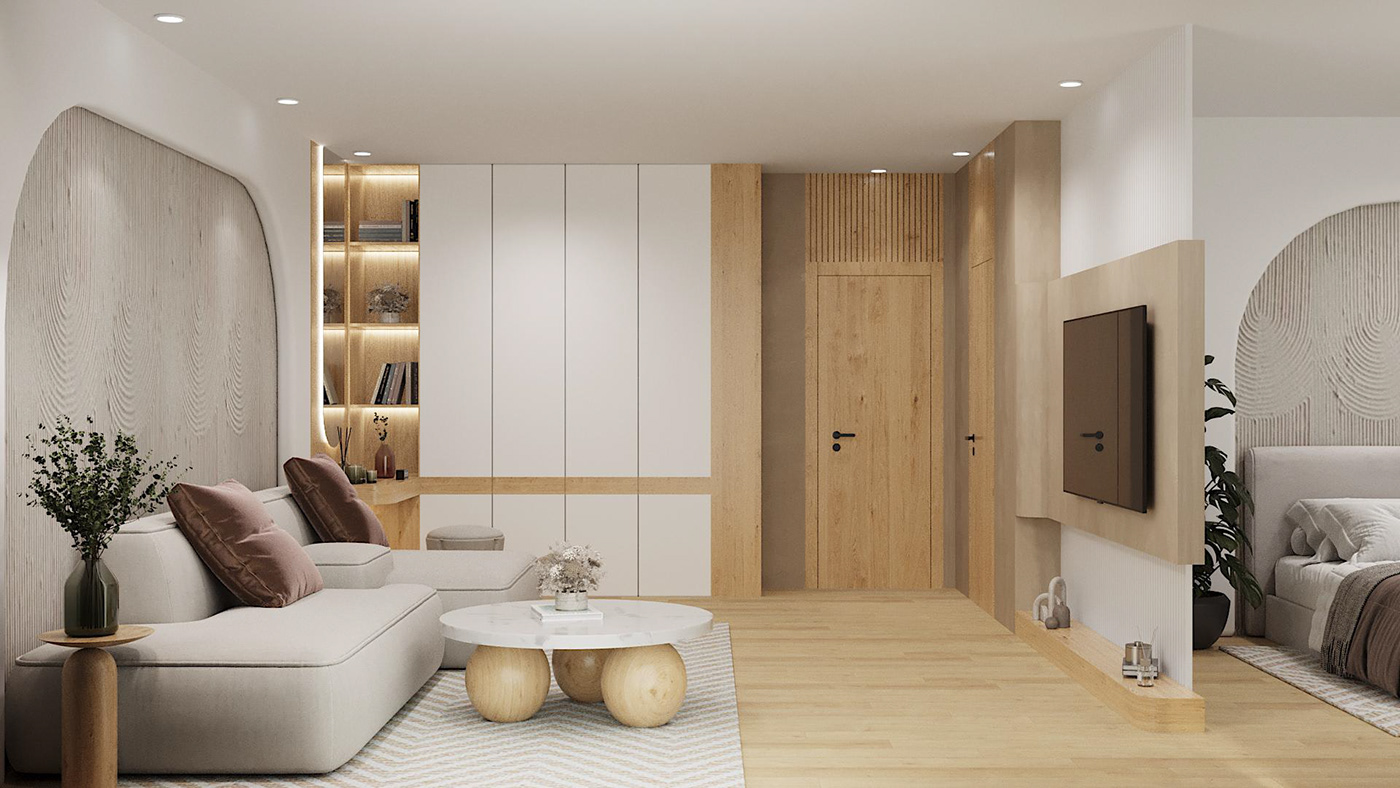 indoor interior design  3ds max Render corona modern 3D visualization