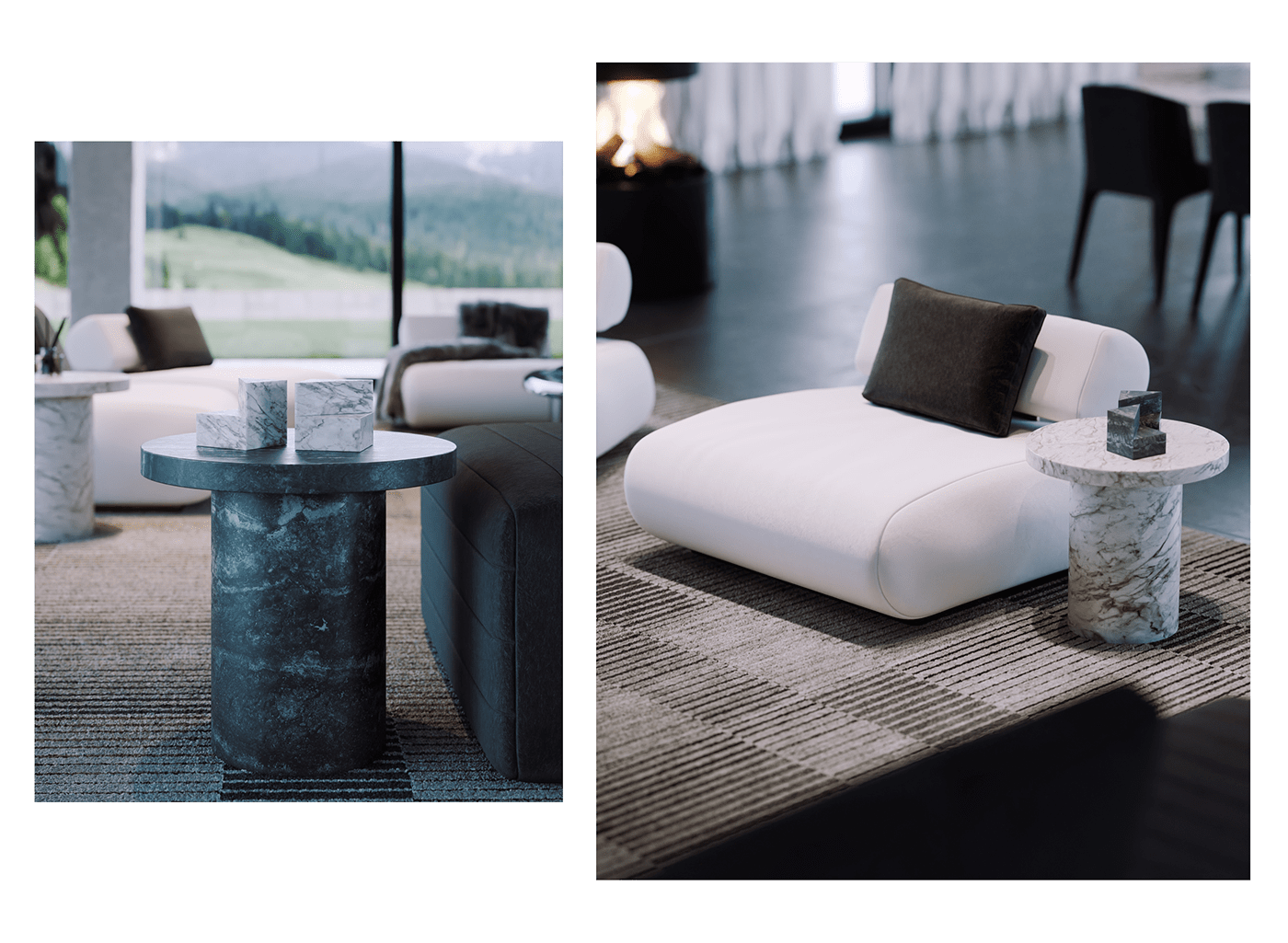 contemporary decor design dining furniture Interior lounge luxury modern