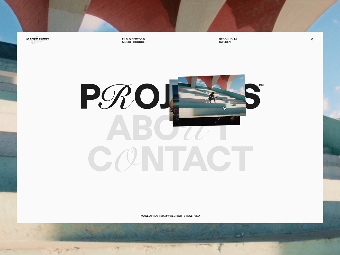 portfolio Website Webdesign interaction editorial movie Cinema motion design Production