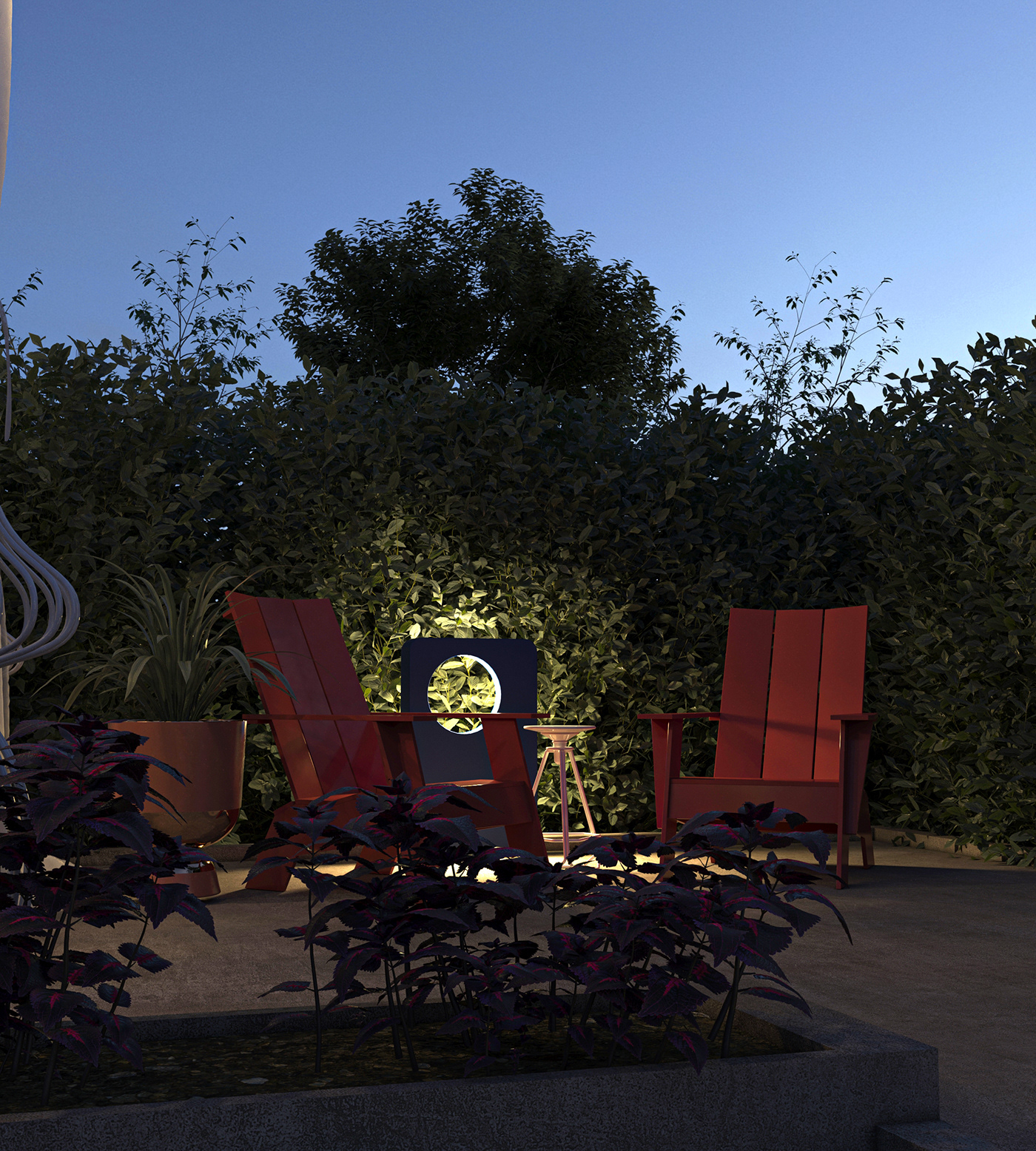 3D featured landscape Render rendering 室外 景观小品 景观设计
