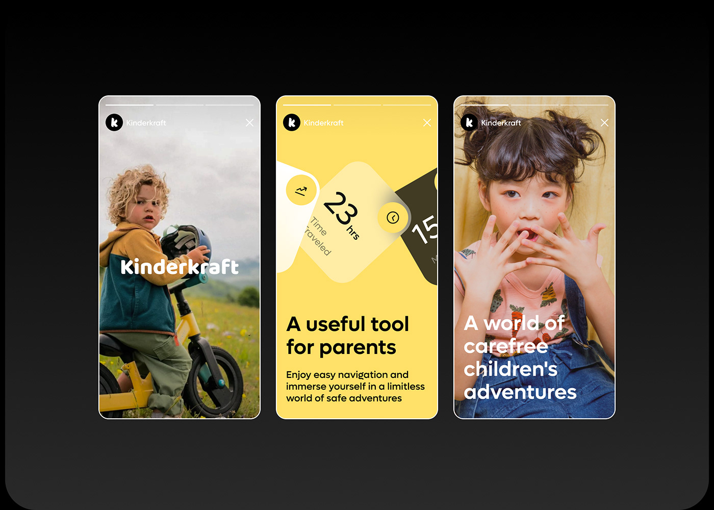 Kinderkraft Goswift App - UX UI Design