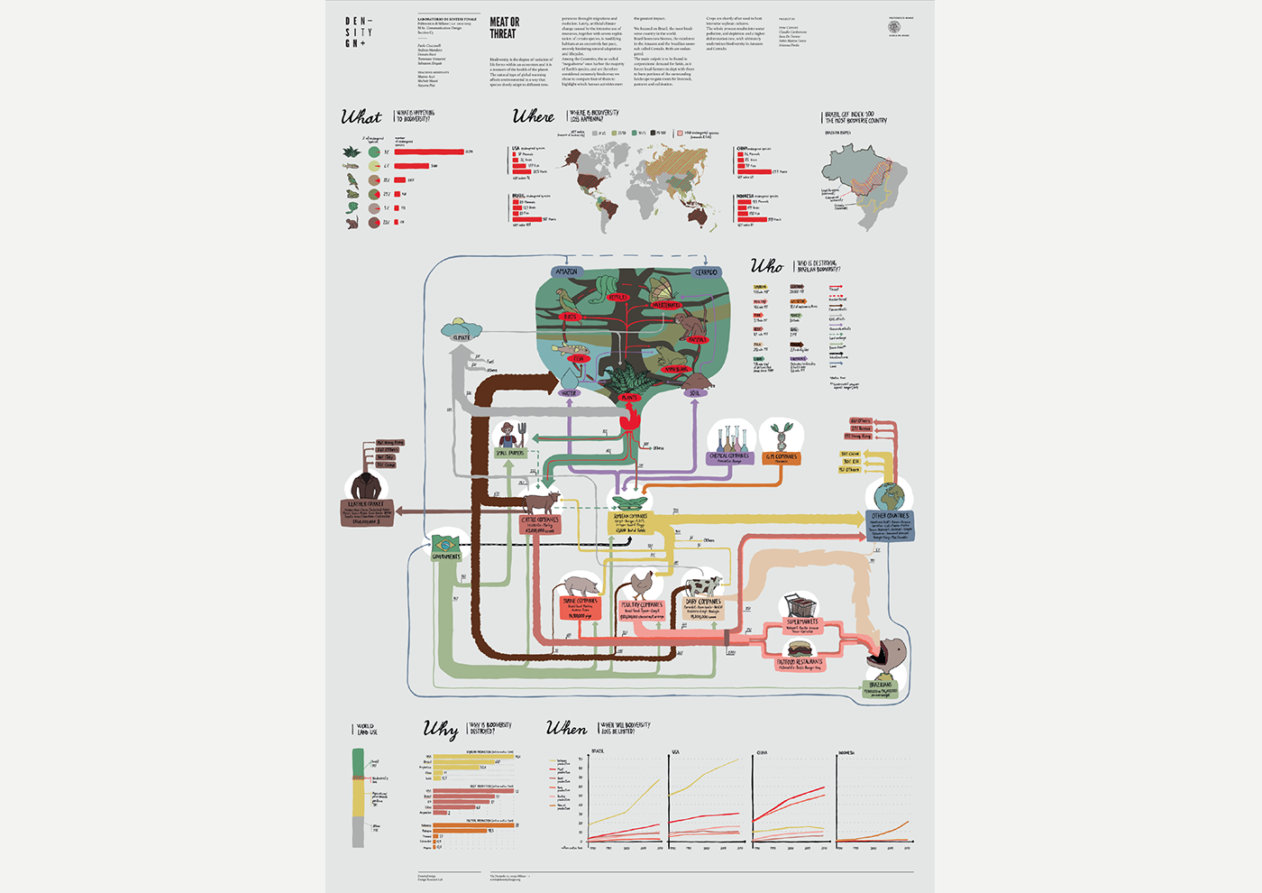 infographic  design  visual density graph  climate change  palm oil  Biodiversity