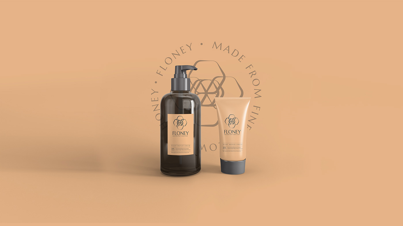 Flony beauty soap brand Mockup flower honey premium branding layouting product concept