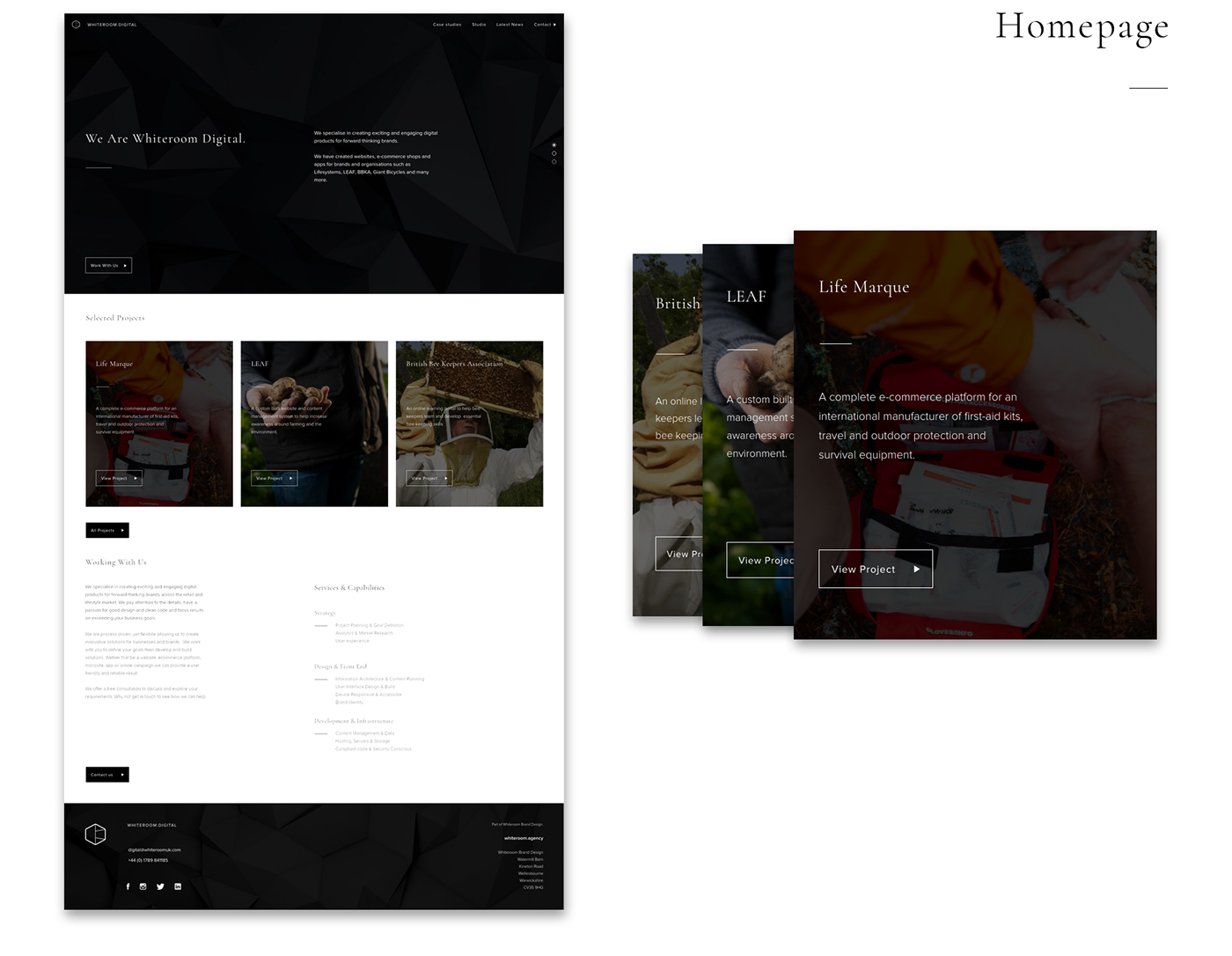 Website studio agency design ux Interface branding 