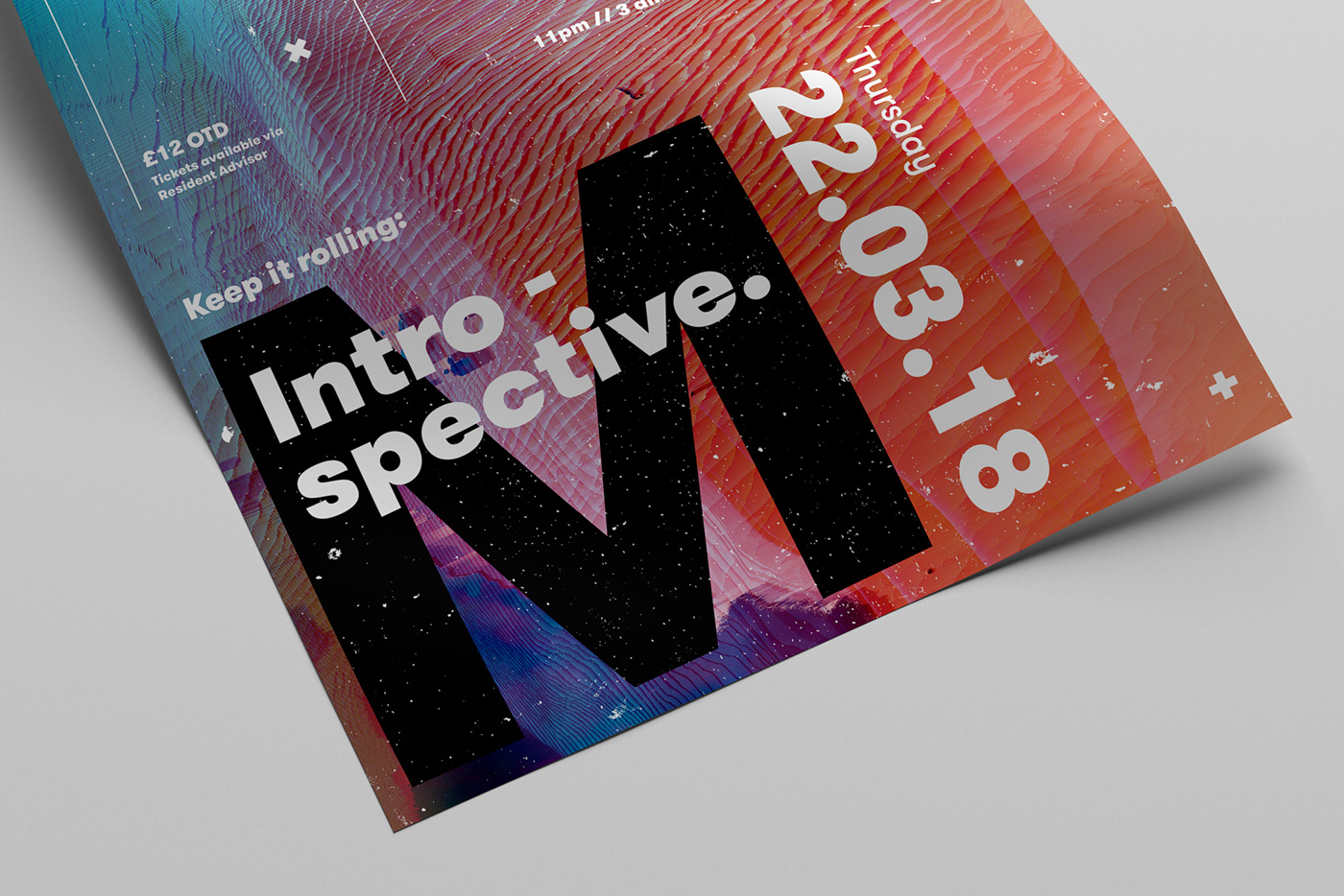 Poster Design print design  Glitch posterdesign printdesign typography   music print abstract