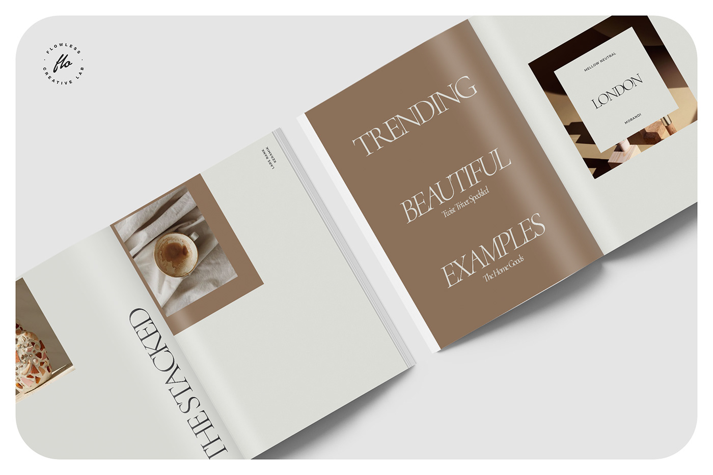 print printable template magazine catalog Layout minimalist design portfolio creativemarket