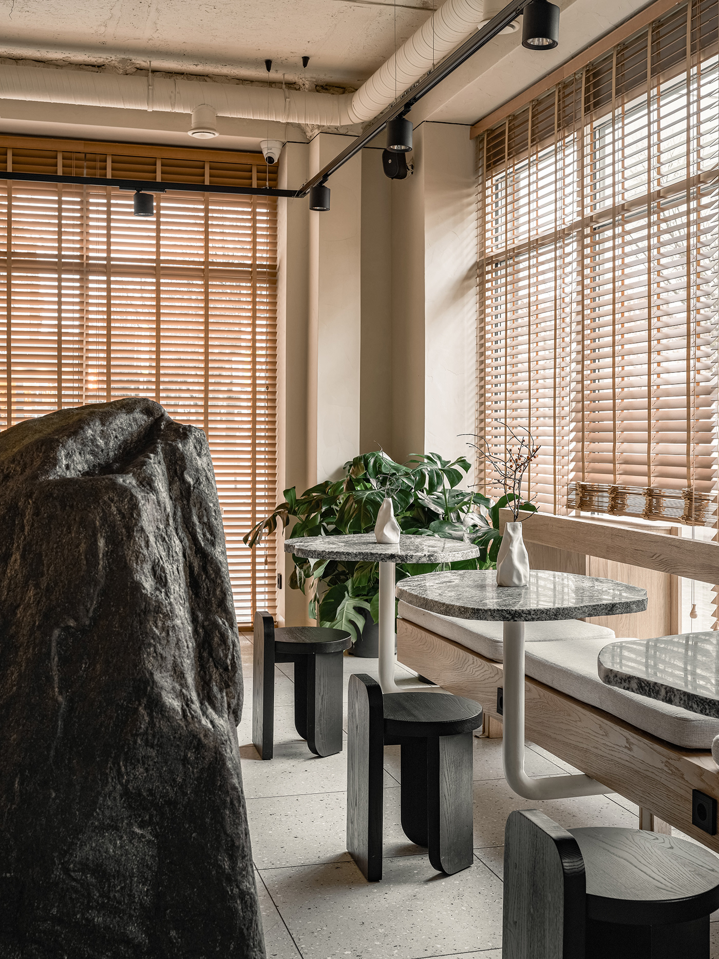 bakery bread cafe Coffee design Interior stone Terrazzo
