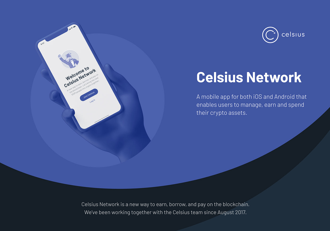 mobile blockchain crypto celsius network WALLET ux UI app