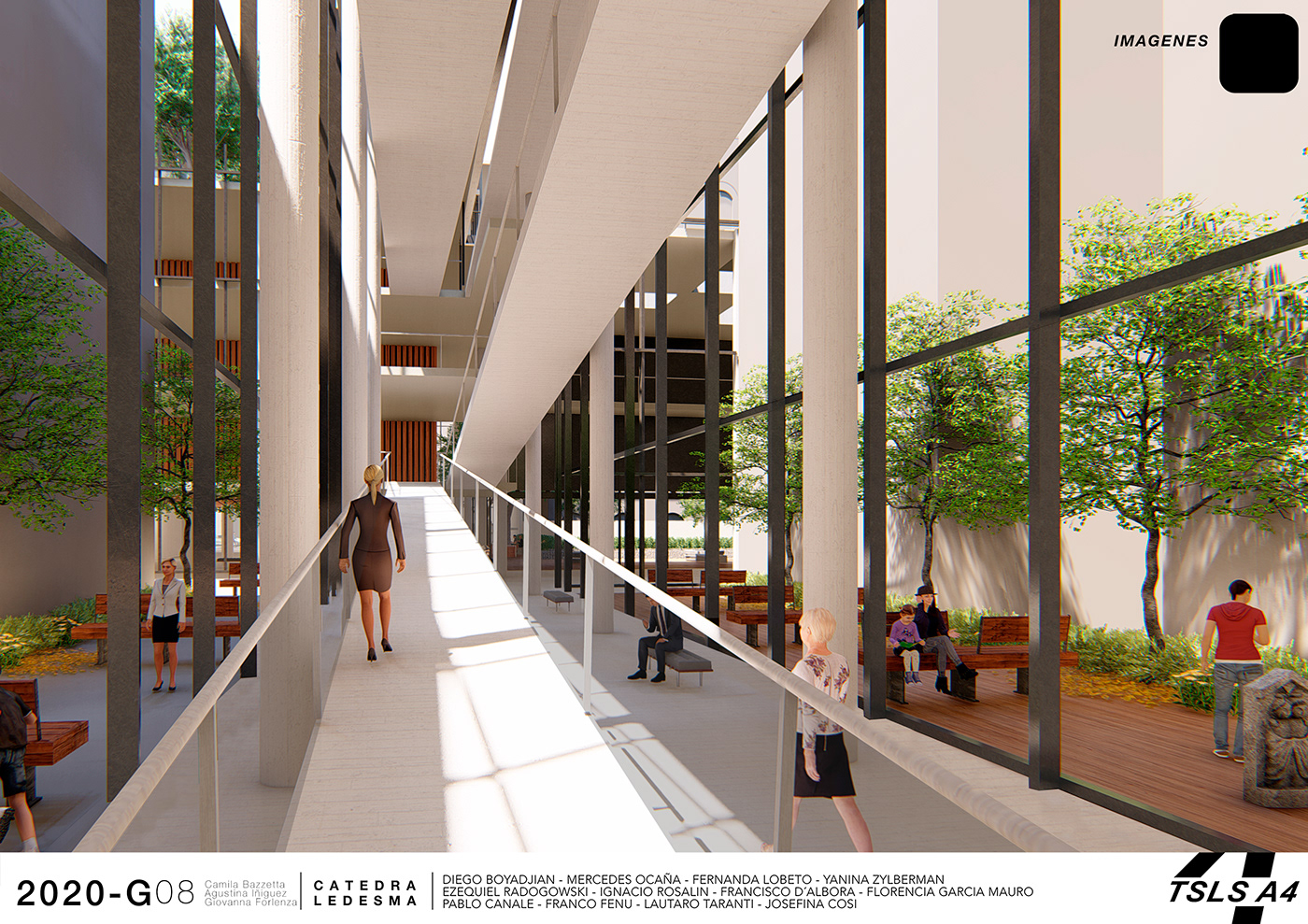 arquitectura biblioteca buenos aires centro cultural espacios verdes exposiciones fadu pasajes Terrazas torre