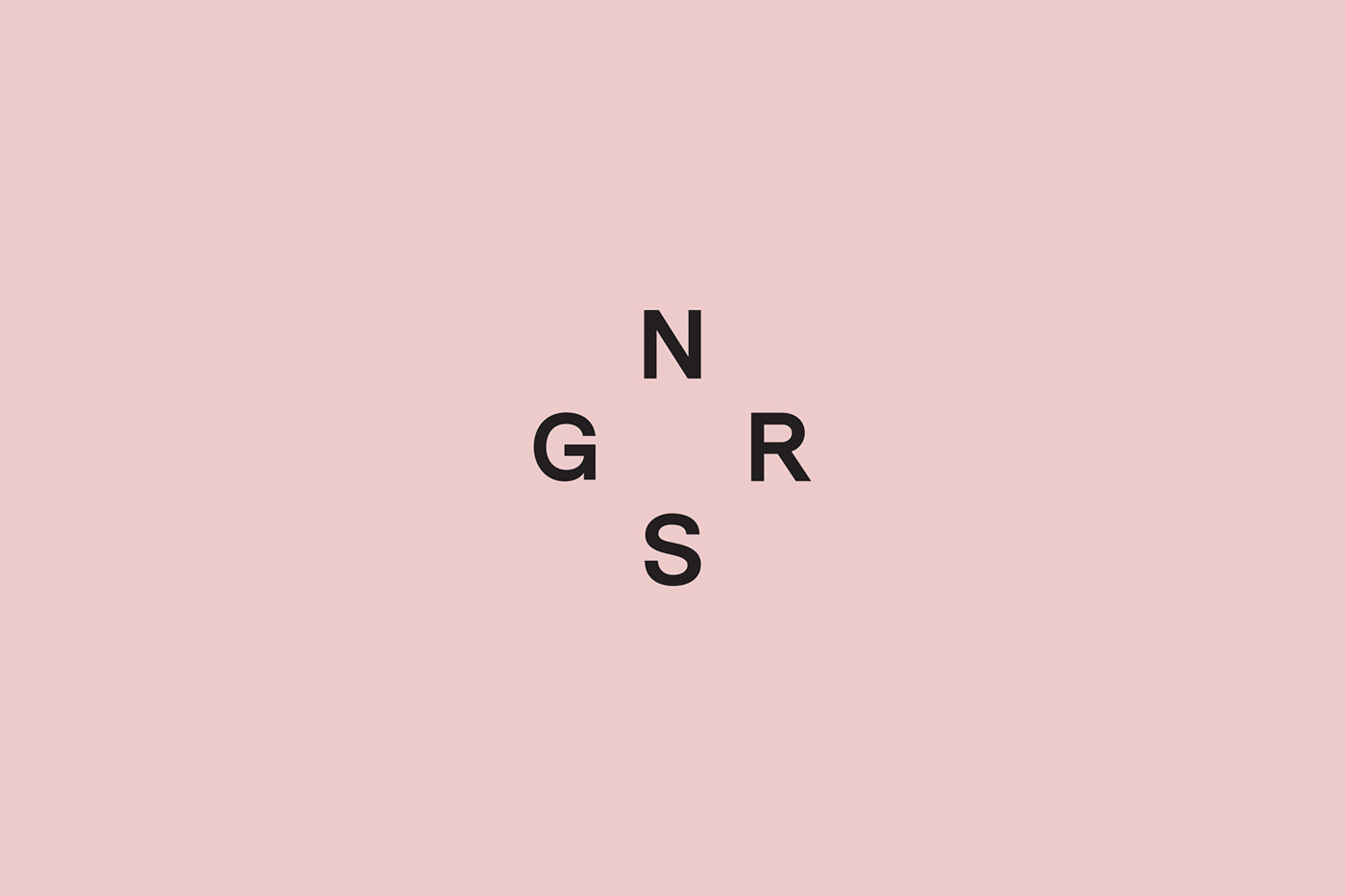 identity branding  logo recruitment pink grids compass NGRS Dynamic