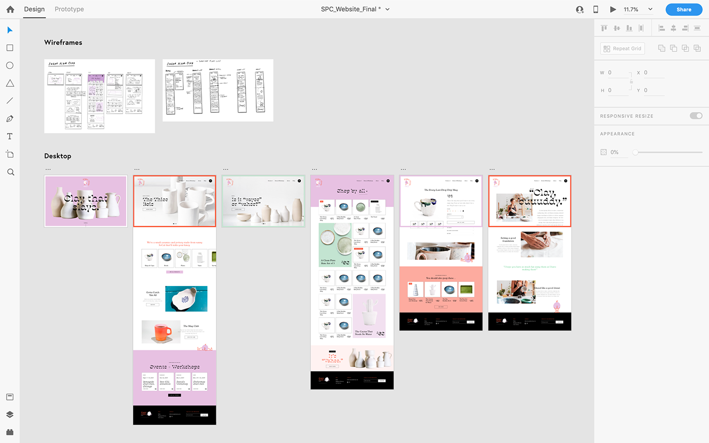 design system toolkit Style Guide components Adobe XD Ecommerce UI