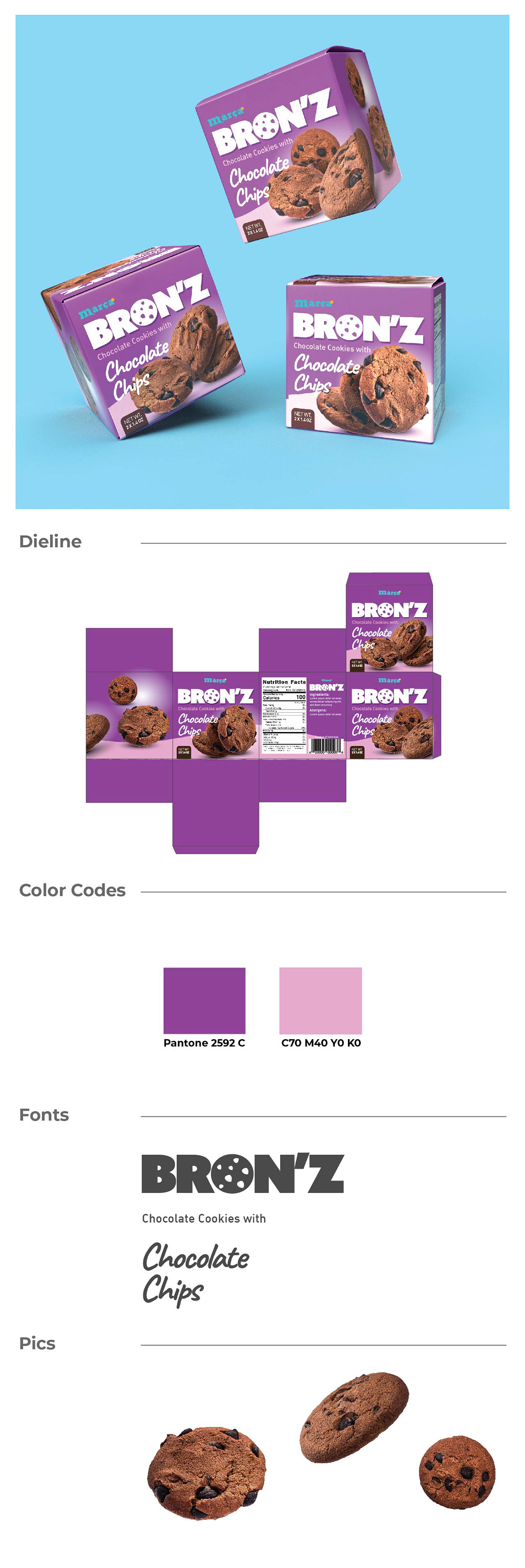 Packaging cookie packaging Food Packaging package design  Mockup typography  