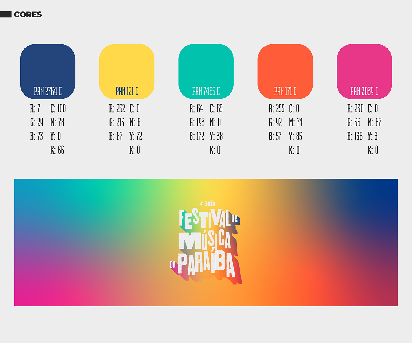 branding  festival logo musica Paraíba redesign Show