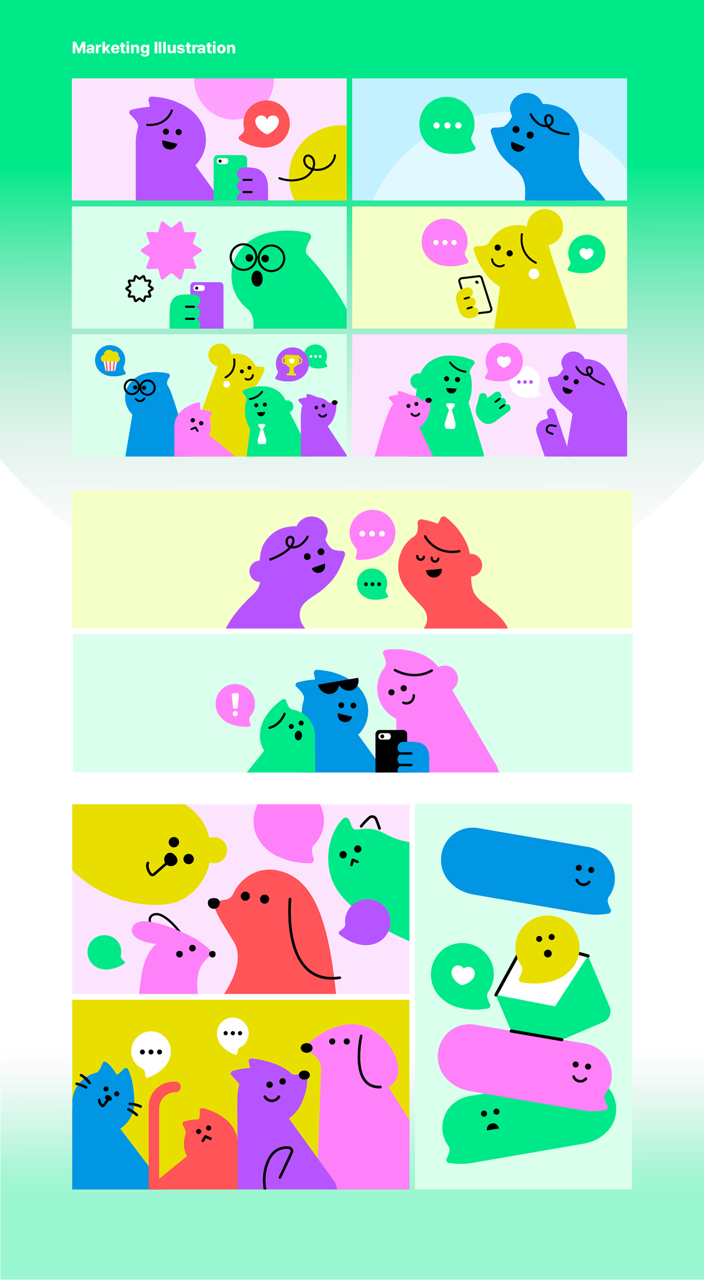 graphic graphic design  NAVER motiongraphic 2D Illustrator Emoji Emoticon Grabit sticker
