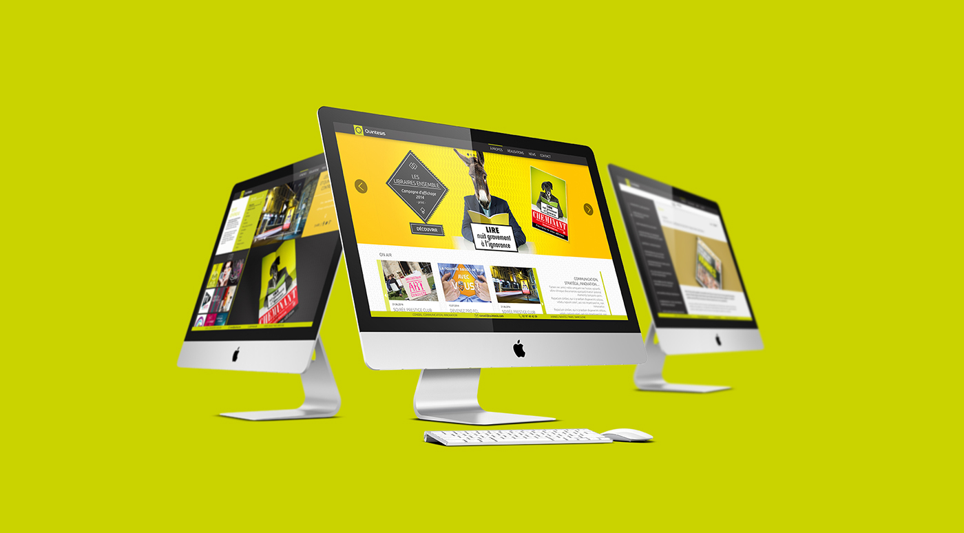 agence commucation site Webdesign portfolio news Responsive Single Page coloured colore dynamique