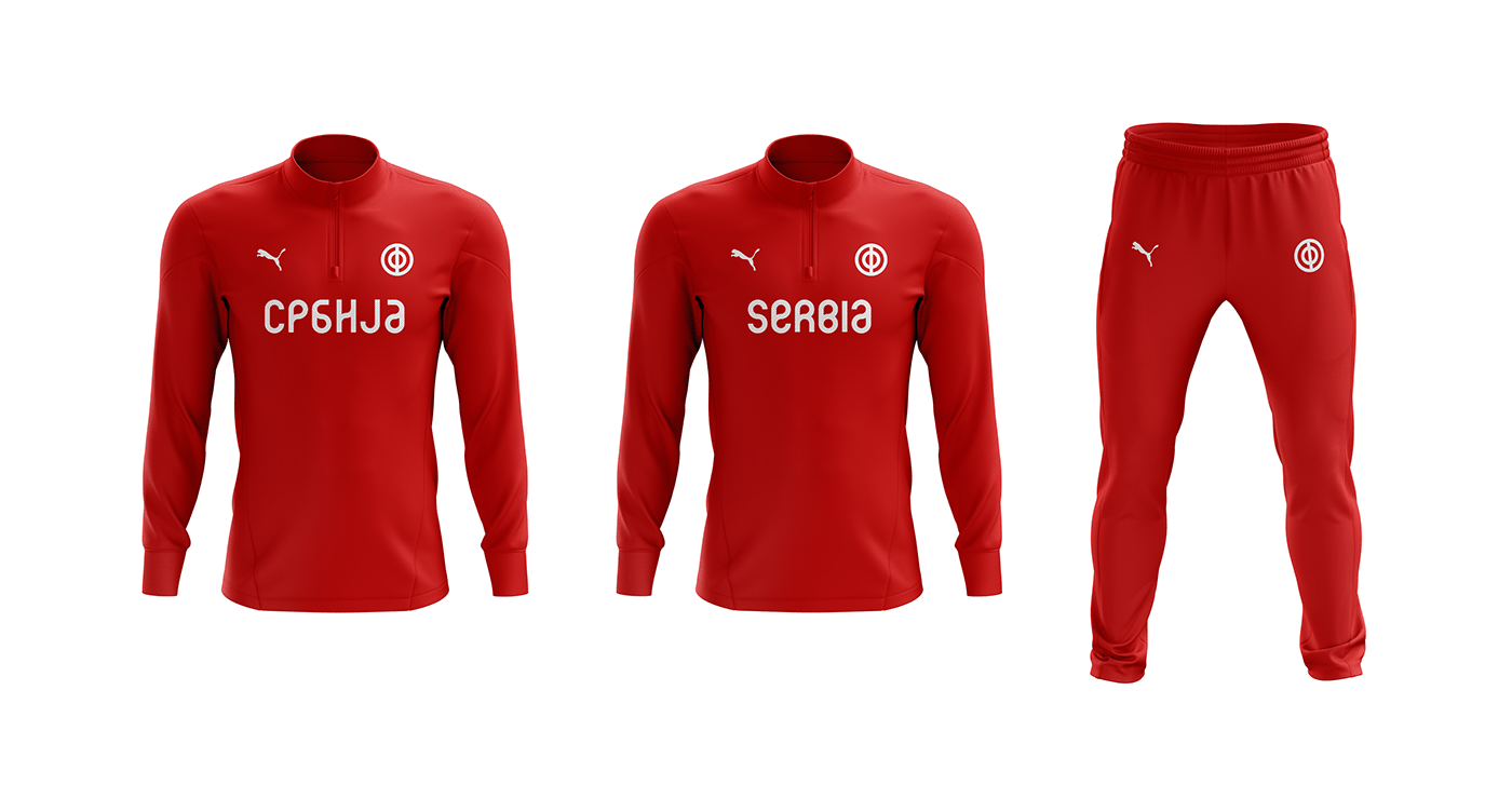 FSS visualidentity brand football WorldCup logo jersey sport Serbia font