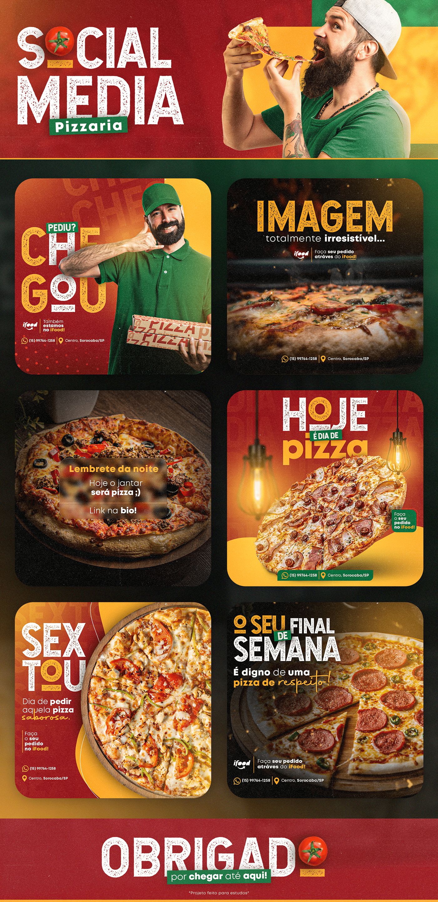 instagram Pizza pizzaria post social media design social media pizzaria Pizza Post Social Media Design marketing  