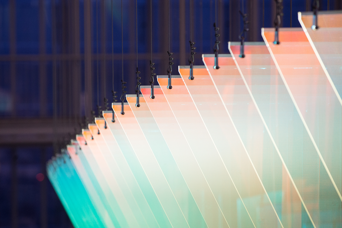 intesa sanpaolo installation lightart light lighting art torino colors wave of colours