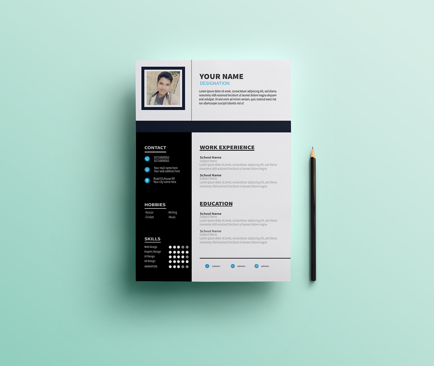 free flyer template free resume template Free CV Template free cv Free Resume new resume new cv 2018