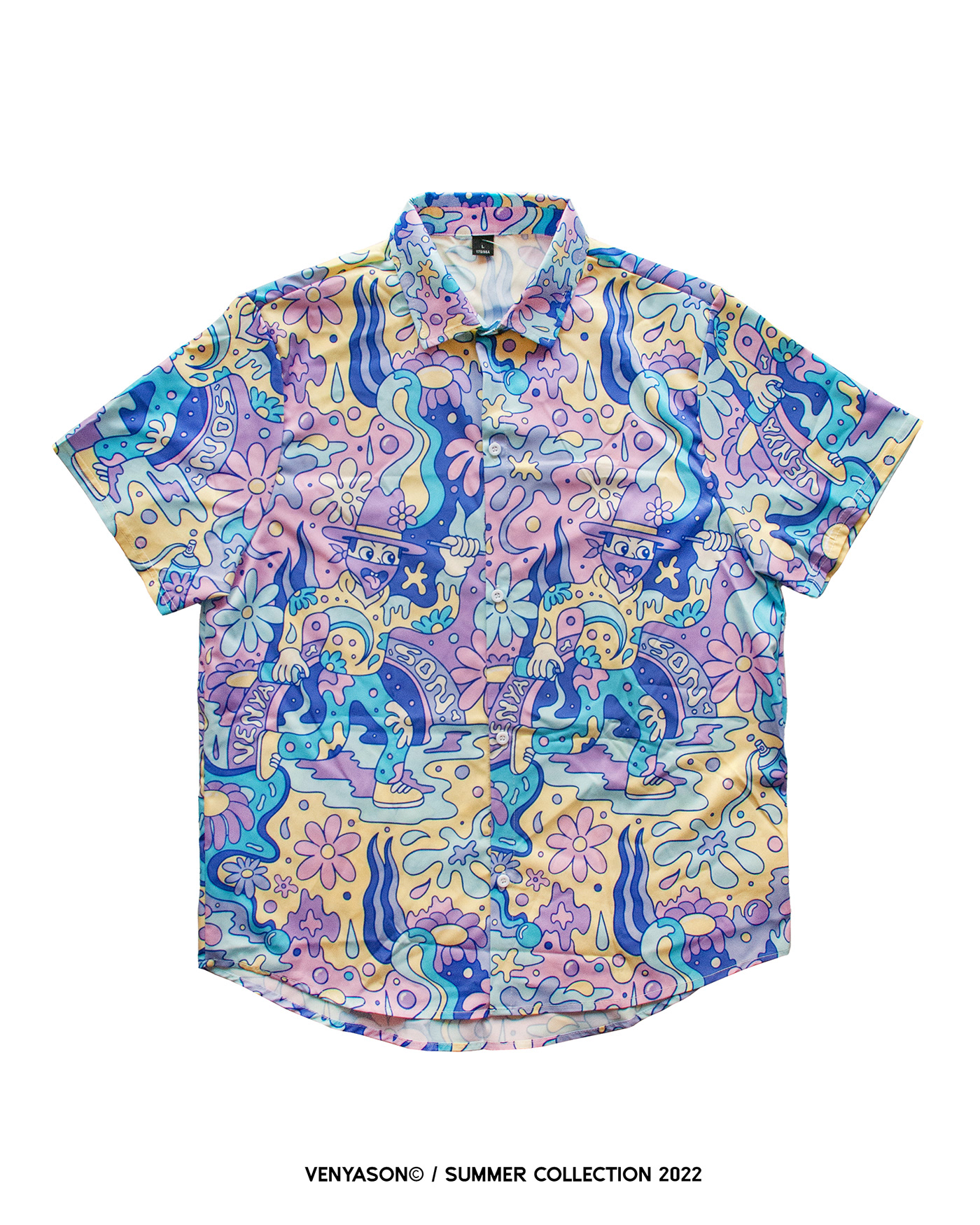 420 art apparel Clothing clothing brand ILLUSTRATION  pattern print print design  Summer wear venyason
