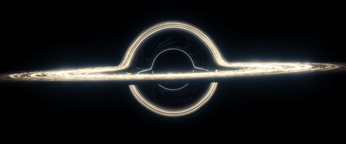 3D astronomy blackhole cosmos galaxy interstellar planet realistic blender photoshop