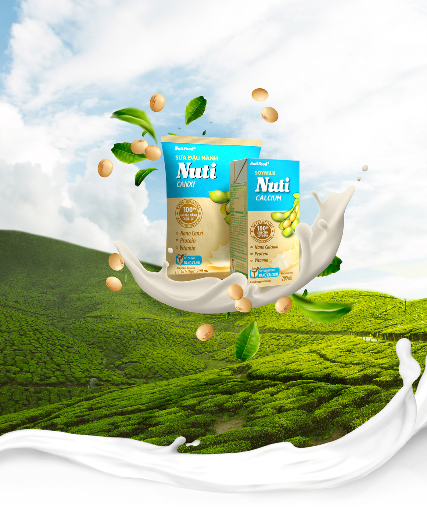 tvc Advertising  ArtDirection ArtDirector milk soymilk fresh green Yoga nutrition