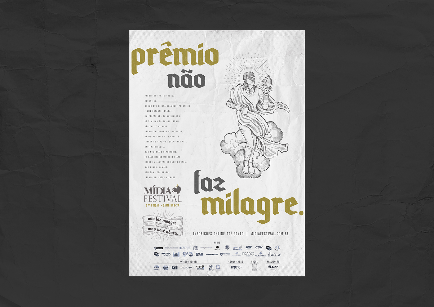 festival midia app publicidade Ilustração campinas engraved design
