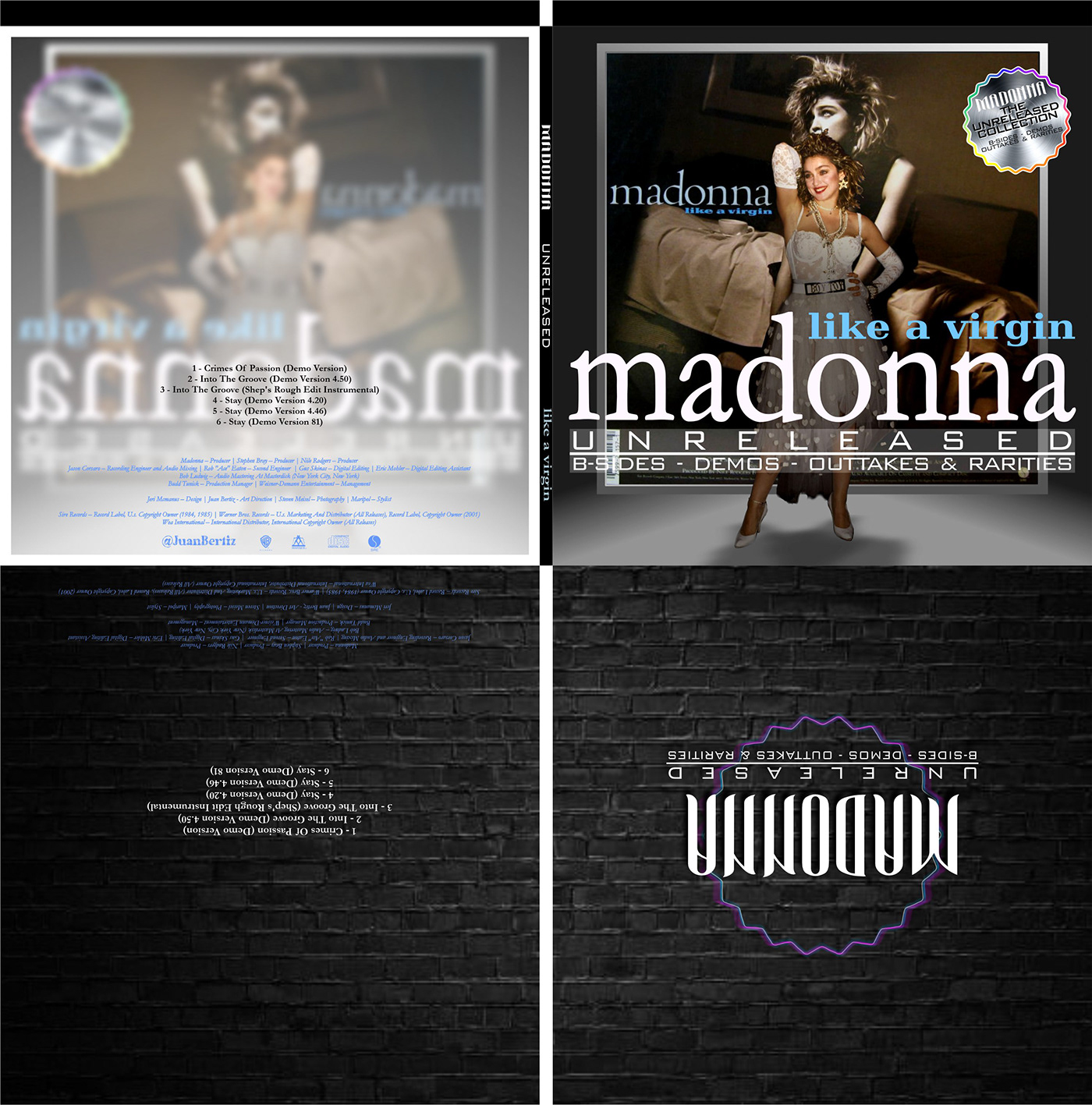 Album design madonna music package pop Project unreleased