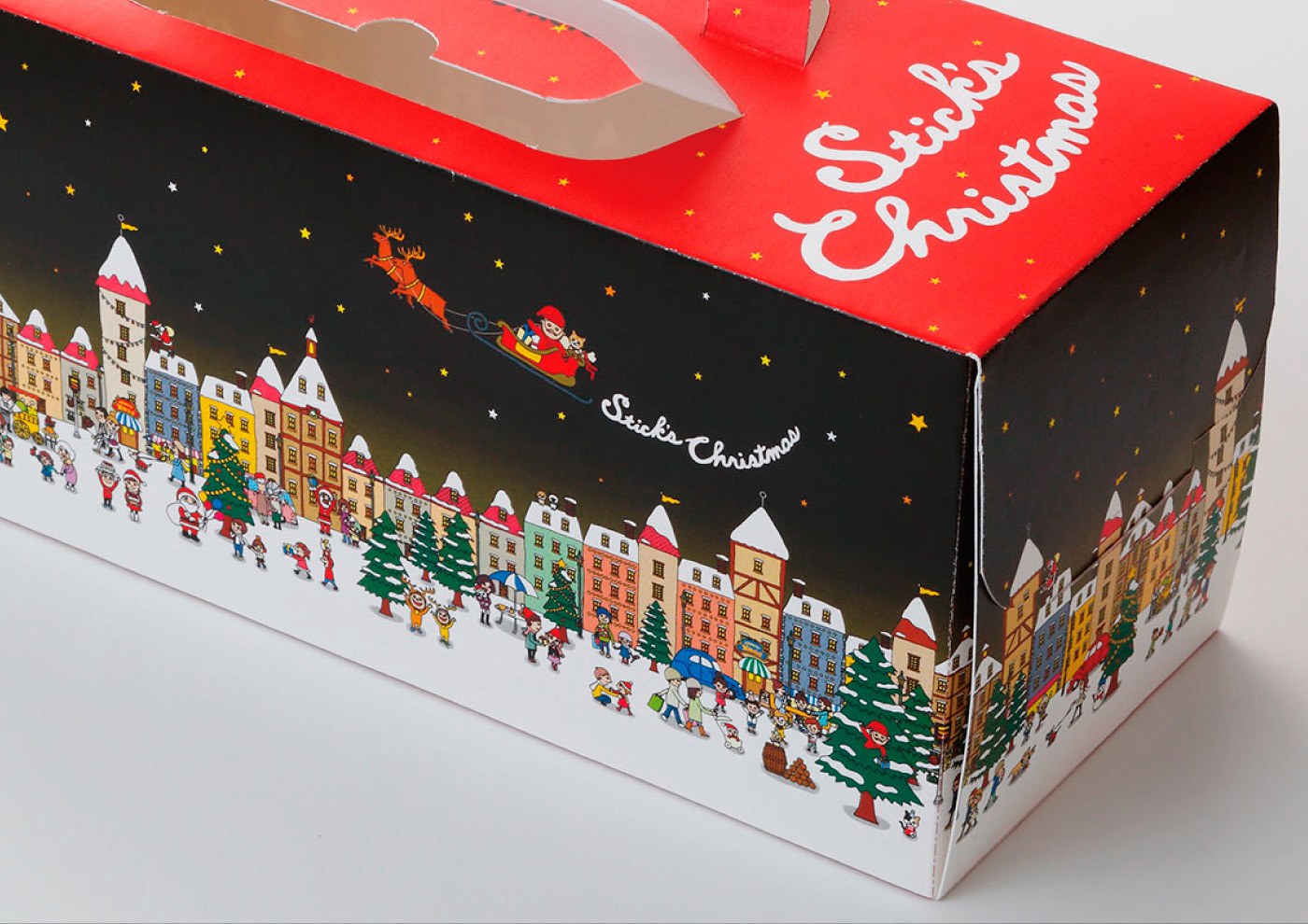 IC4Design japan design dense draw Landscape package detail graphic cute Food  Sweets handmade European pop