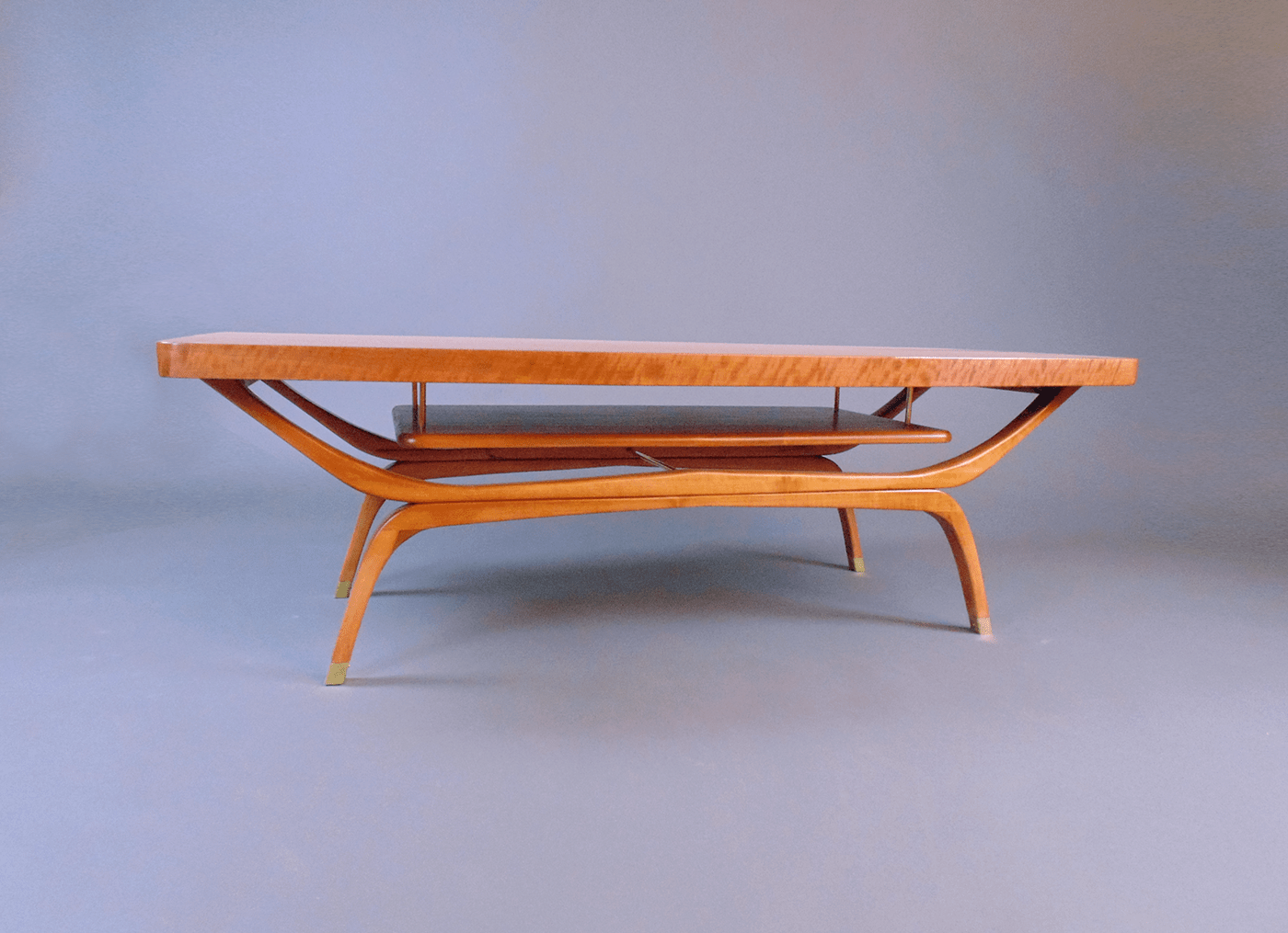coffee table furniture design  midcentury modern table veneer cherry furniture handmade tablet