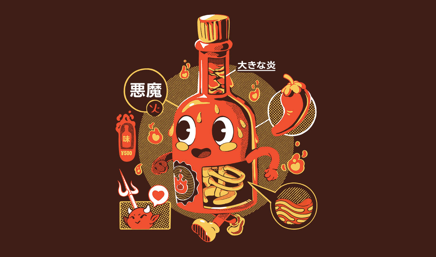 ilustration t-shirt japanese Clothing anime Advertising  Retro japan Brasil cute