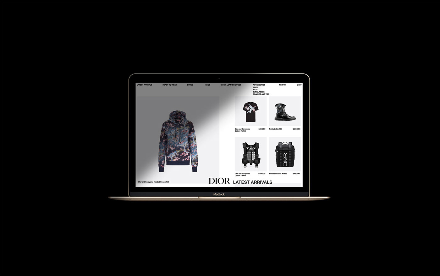 Fashion  luxury minimal Website Ecommerce Clothing brand Web Design  White simple
