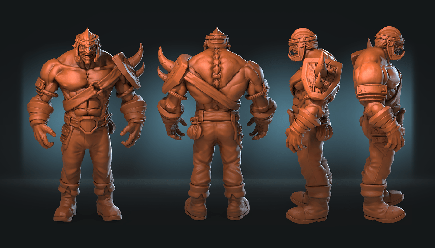 3D Zbrush Character design  gamedev stylized