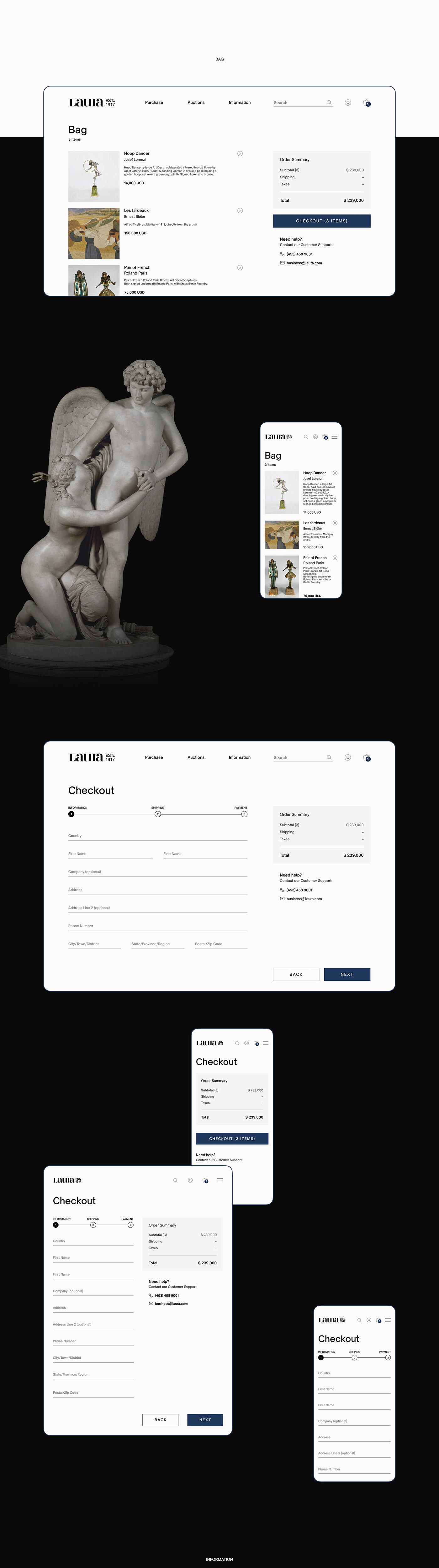 art auction e-commerce Ecommerce minimal painting   sculpture shop UI/UX Website