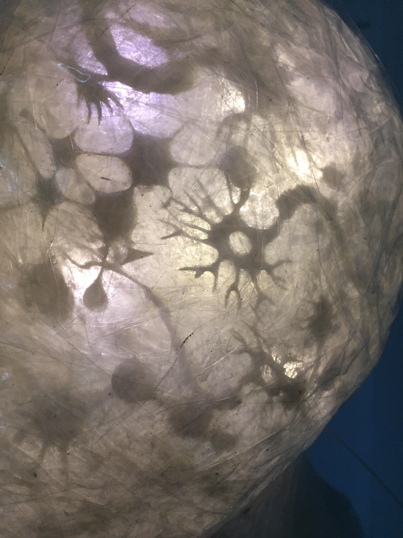 human Memory neurons sculpture light impulse