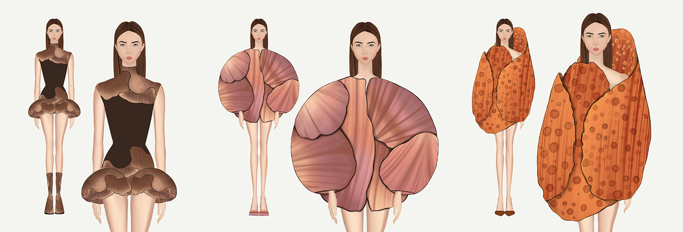 digital illustration fashion illustration prints conceptual art Conceptual Designs digital work Fashion  fine art Flowers rafflesia