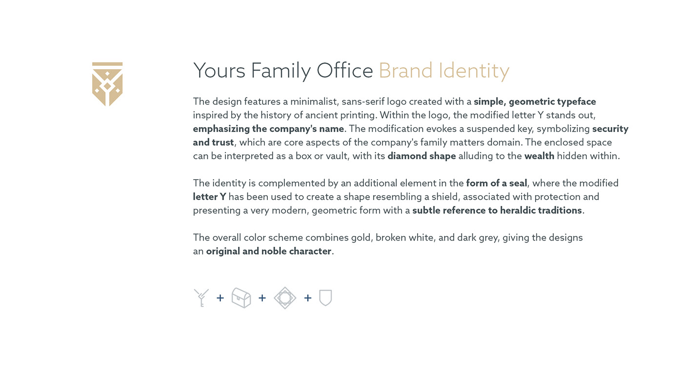 family wealth finance business brand identity Logo Design gold elegant minimal clean