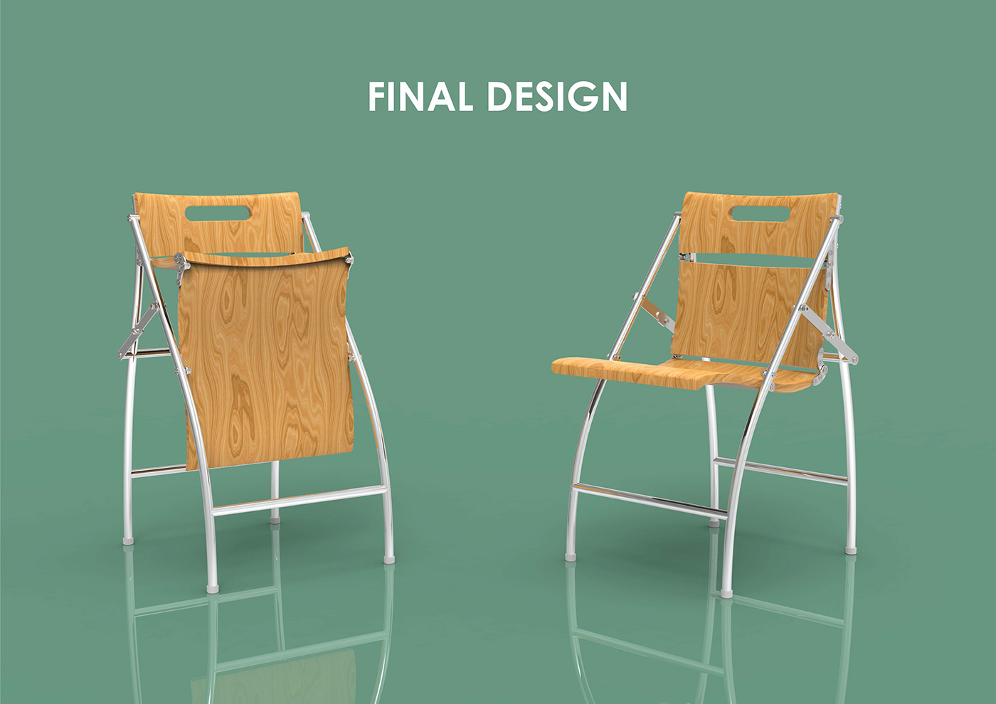 chair Collapsible folding chair furniture furniture design  industrial design  portable product design  stool wood