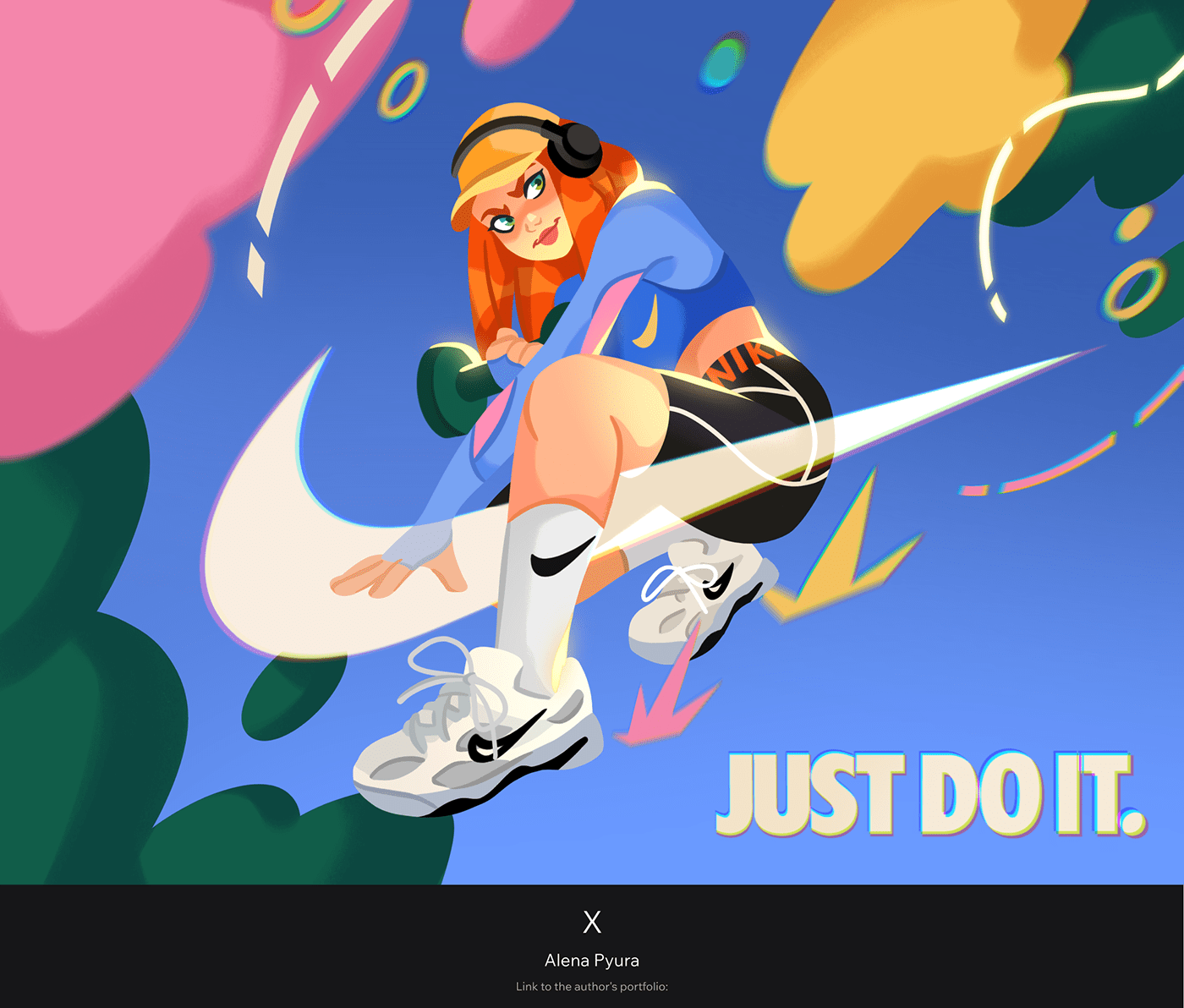 Nike redesign Sports Design logo shoes characters motion design graphics