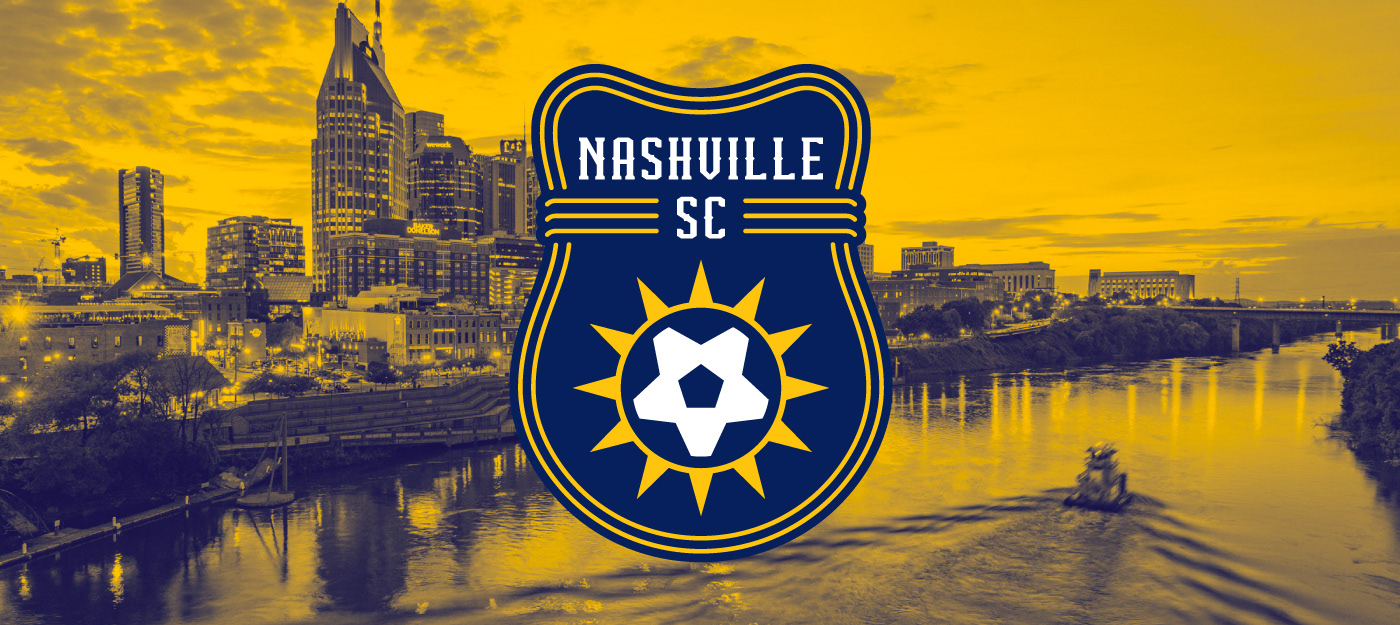 branding  crest football identity logo mls Nashville soccer Sports Design typography  
