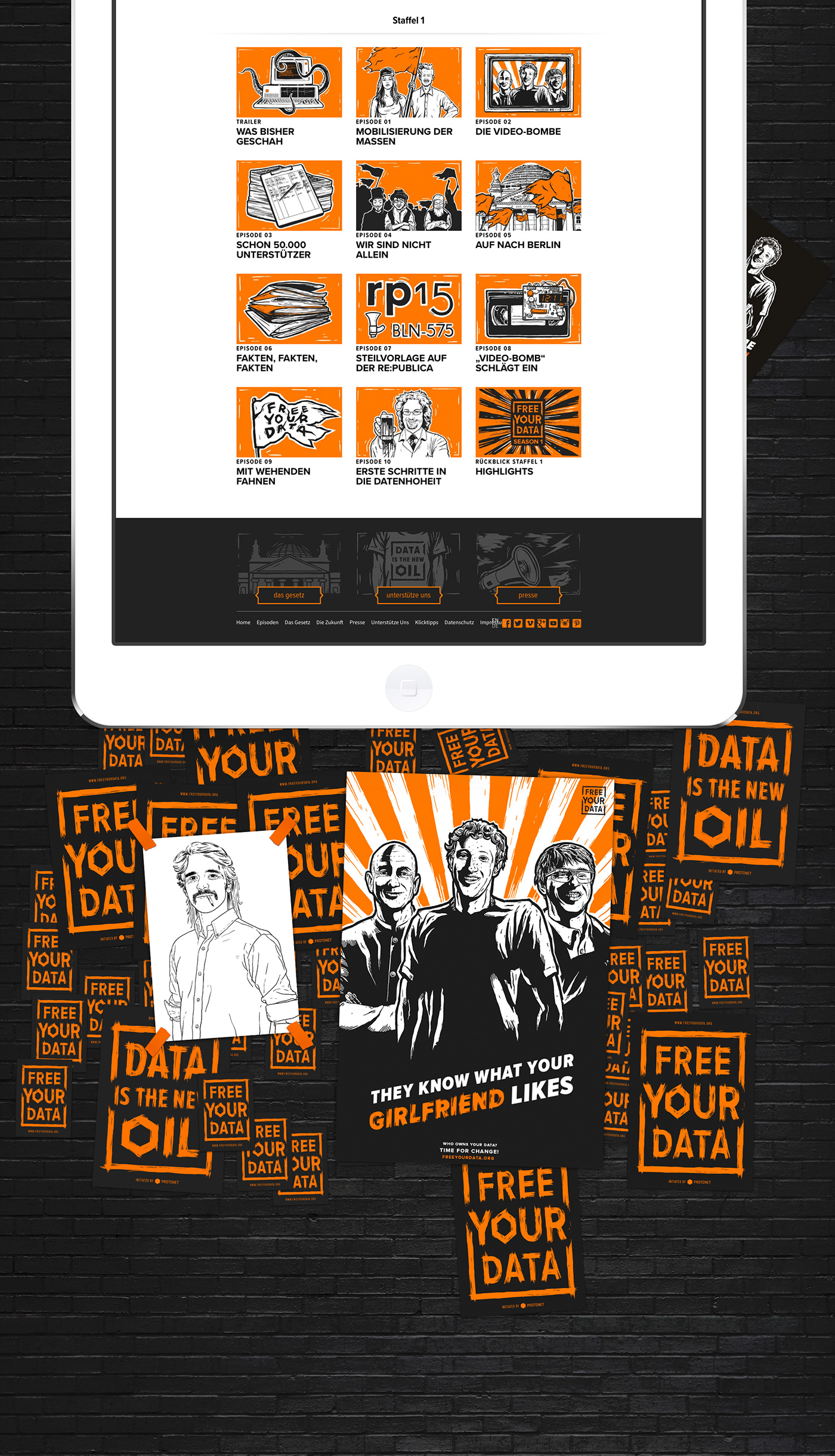 campaign print digital logo Website story merchandise