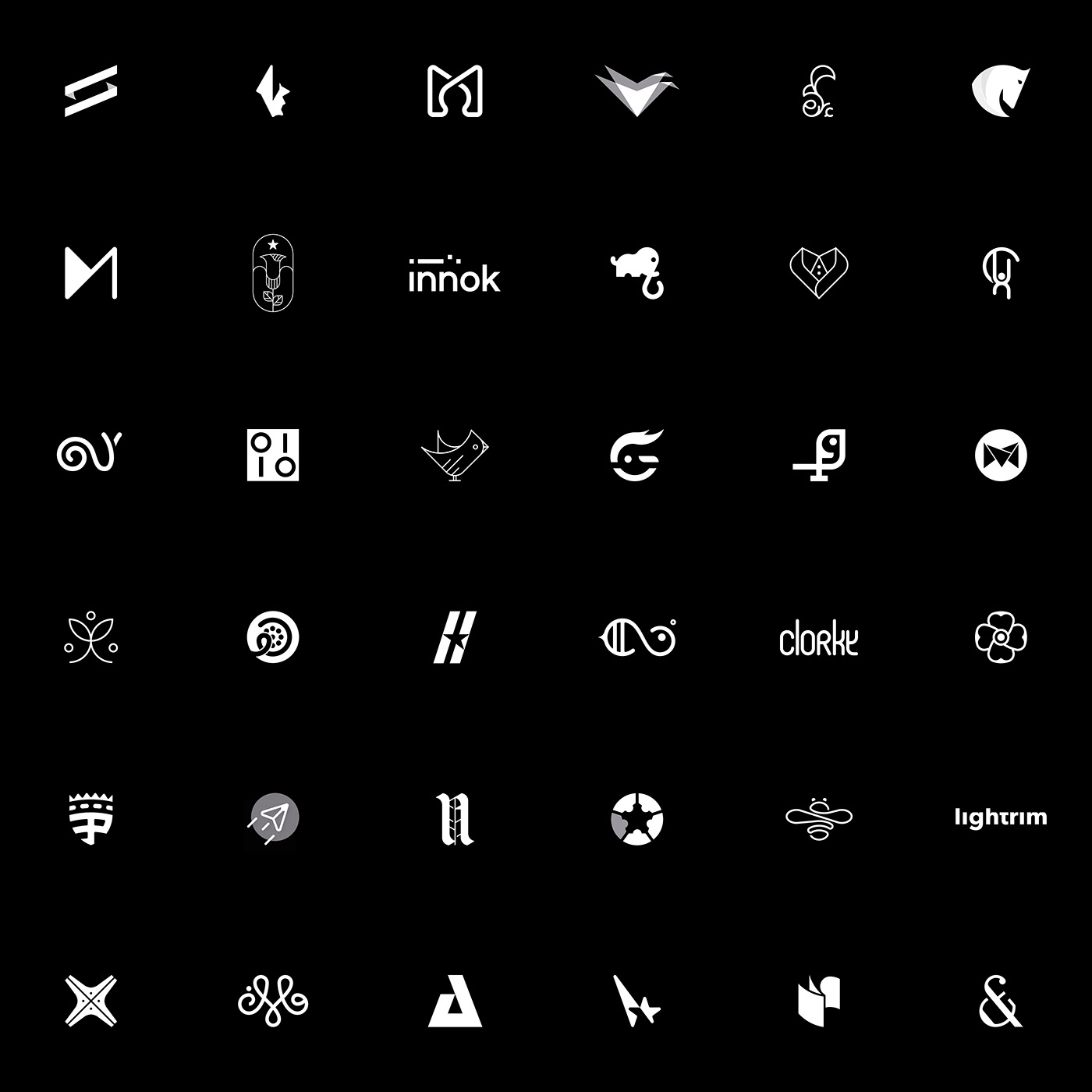 brand logofolio logo mark branding  Logotype Icon Collection brand collection  monogram