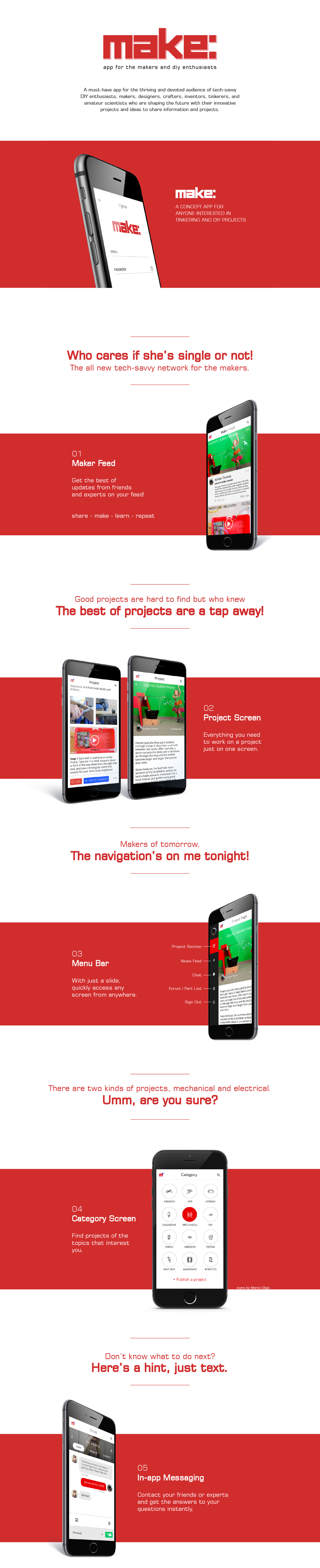 make app mobile Mobile Ap ios redesign concept DIY instructables Makezine Technology