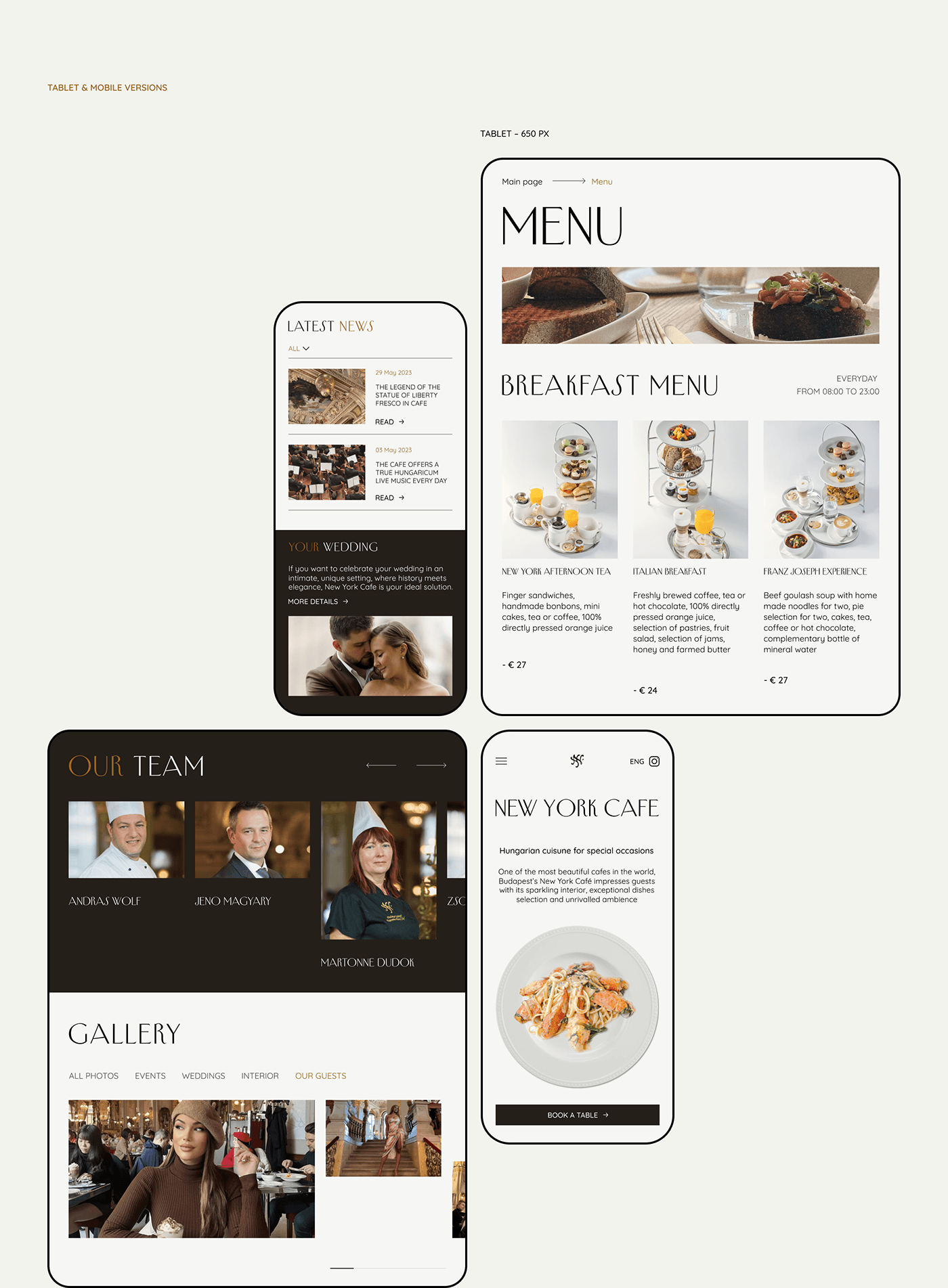 ux UI ux/ui HORECA cafe website redesign redesign Minimalism restaurant Figma