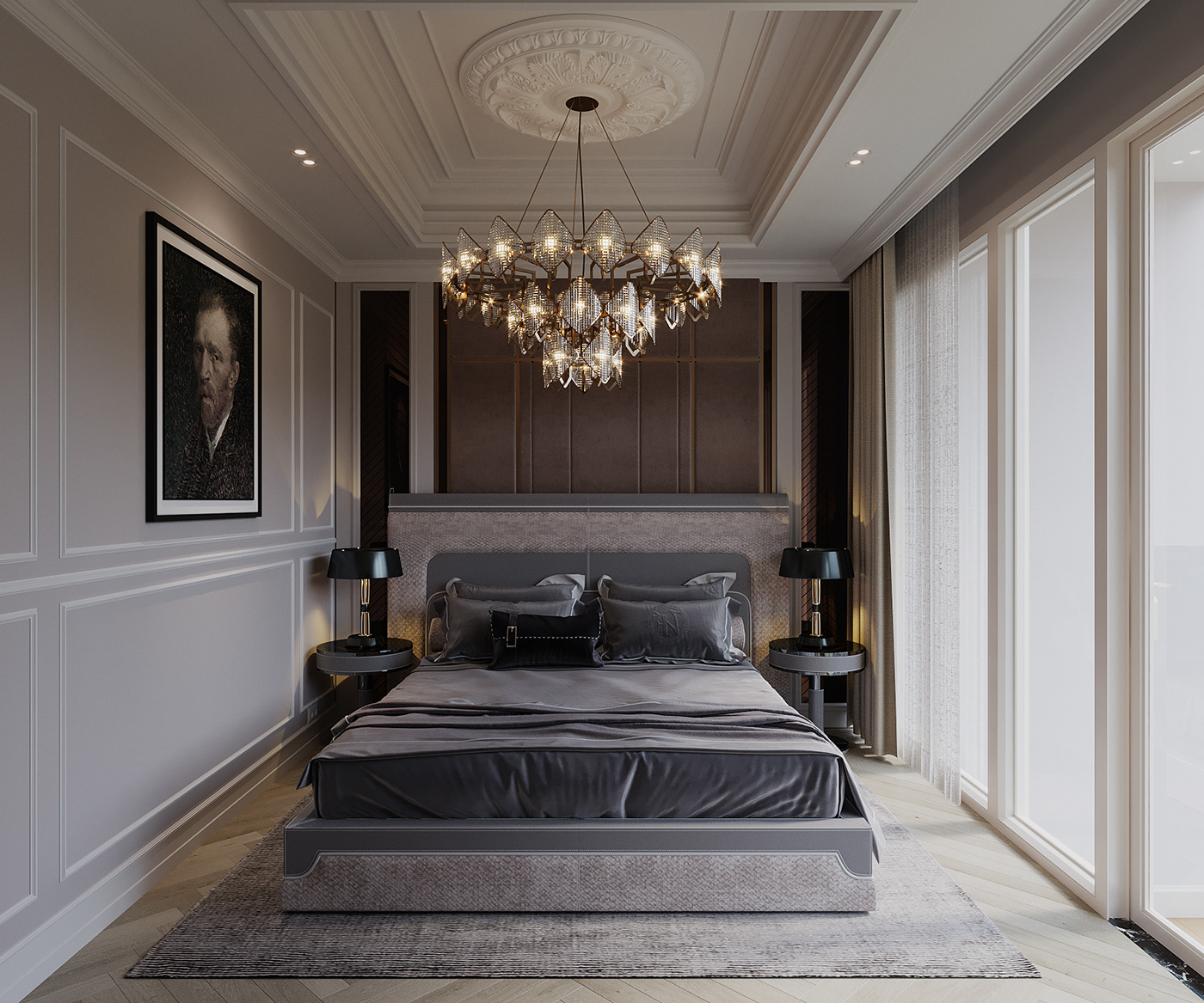 apartment design duplex luxury neoclassic penthouse Villa