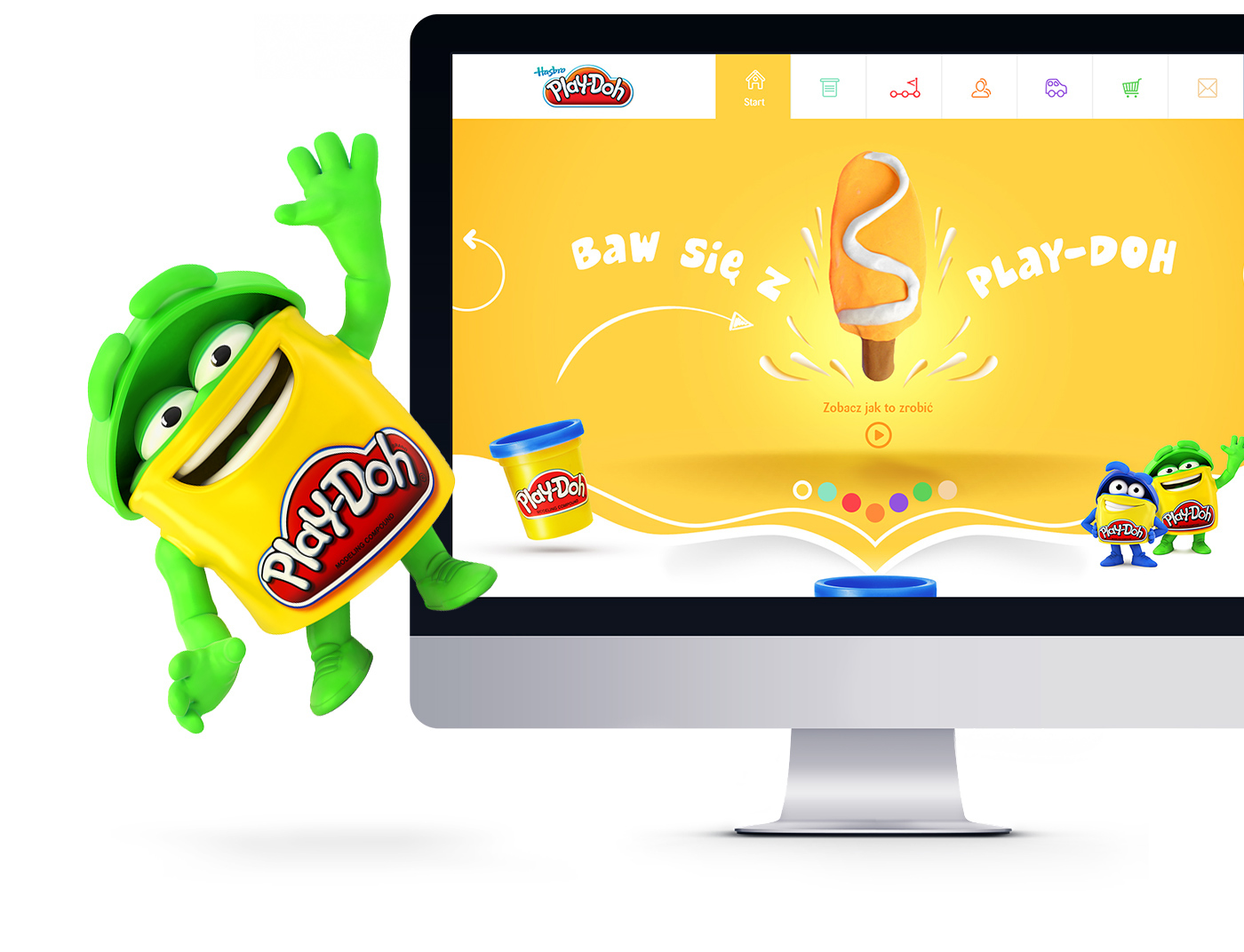 Play-Doh Website kids colours