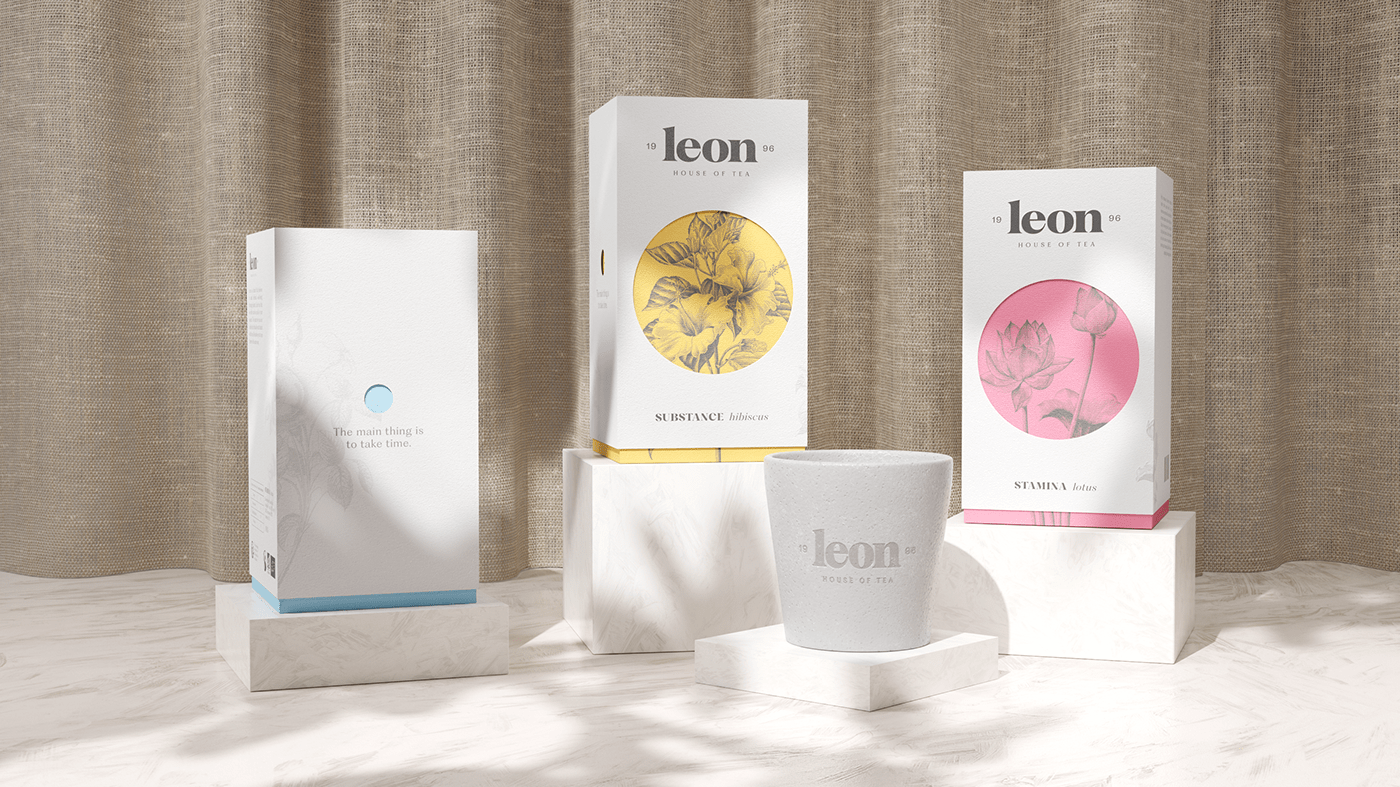 tea package Packaging brand identity Graphic Designer visual identity Brand Design logo 3D Render