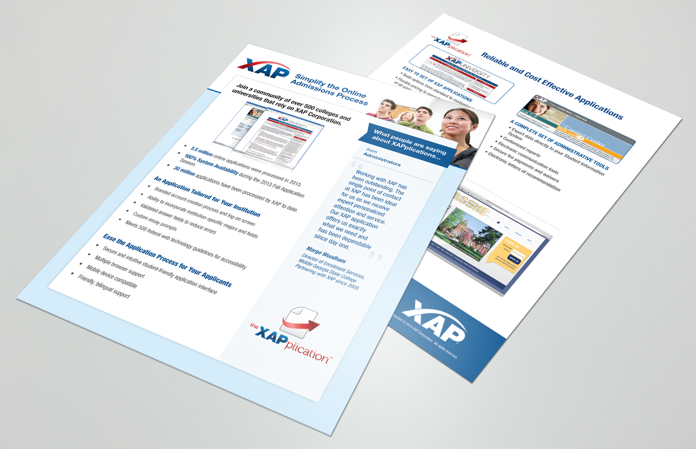 Adobe Portfolio print brochure xap marketing   pamphlet