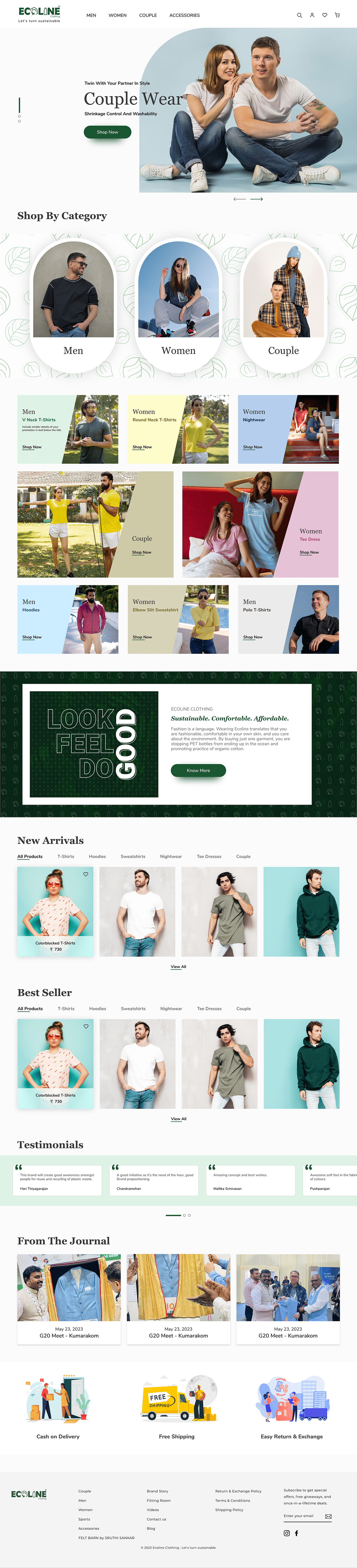 redesign redesign website Web Design  UI/UX ui design user interface landing page Ecommerce Clothing ecofriendly