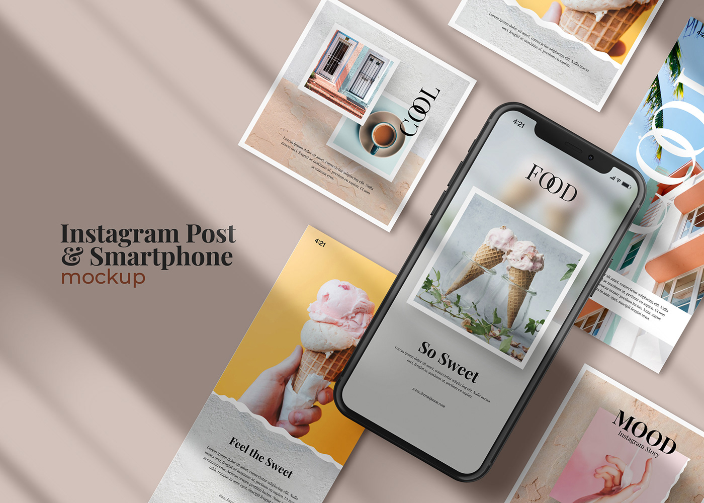 Download iPhone Screen / UI / Instagram Mockup Creator on Behance